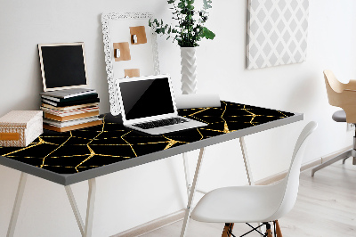 Full desk protector Mosaic gold and black