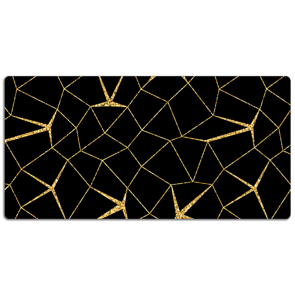 Full desk protector Mosaic gold and black
