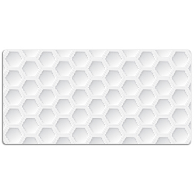 Full desk protector Three-dimensional hexagons