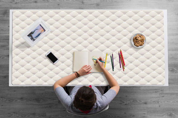 Large desk mat table protector quilted pattern