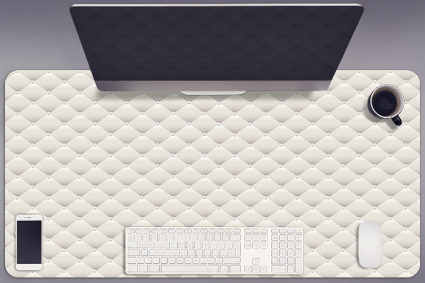 Large desk mat table protector quilted pattern