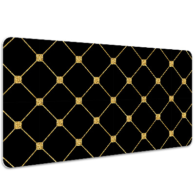 Large desk mat for children Gold diamonds