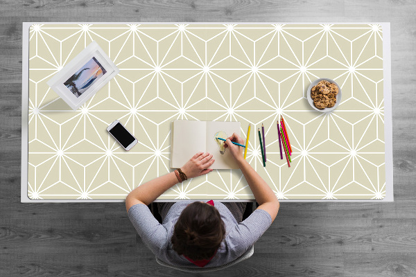 Full desk pad geometric pattern