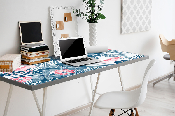 Full desk protector tropical birds