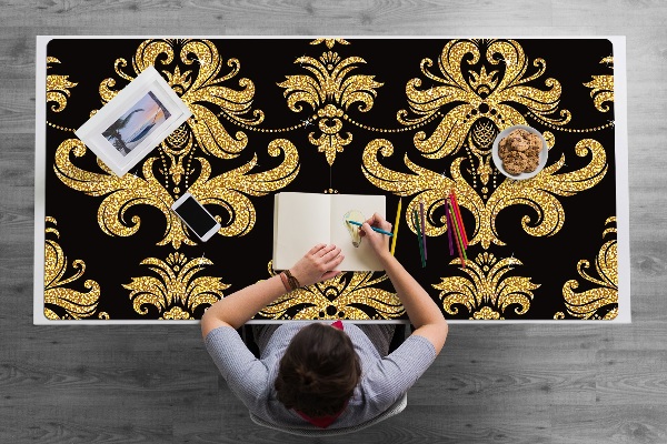 Full desk mat Golden ornament