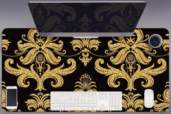 Full desk mat Golden ornament