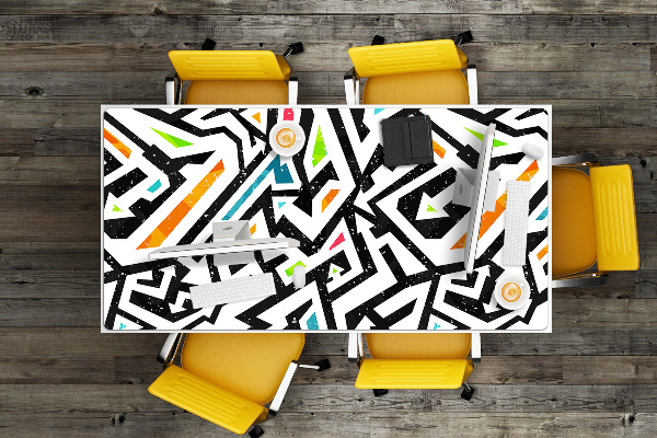 Large desk mat for children Graffiti