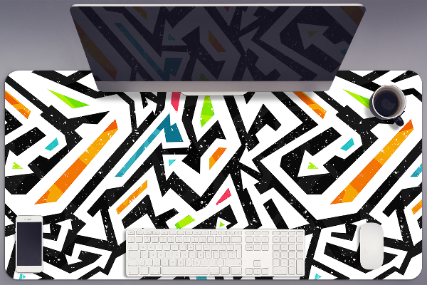 Large desk mat for children Graffiti