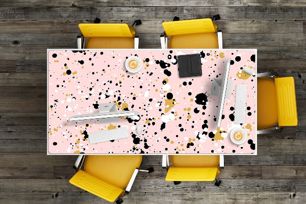 Large desk mat table protector Stains of a paint
