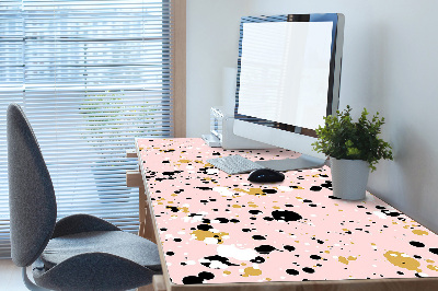 Large desk mat table protector Stains of a paint