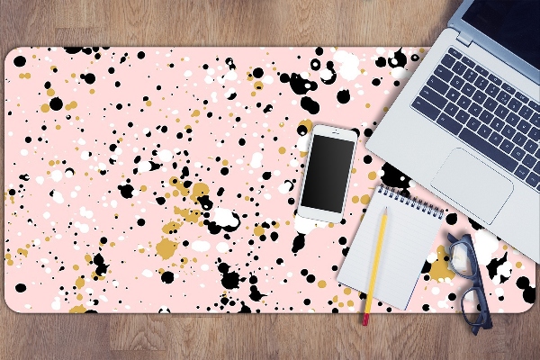 Large desk mat table protector Stains of a paint