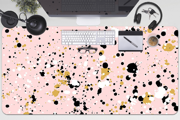 Large desk mat table protector Stains of a paint