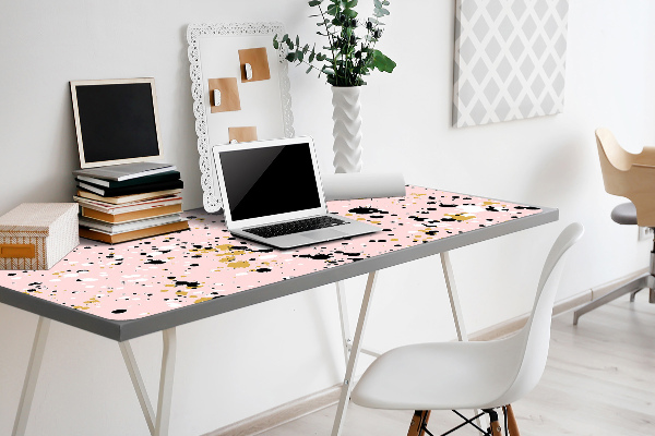 Large desk mat table protector Stains of a paint