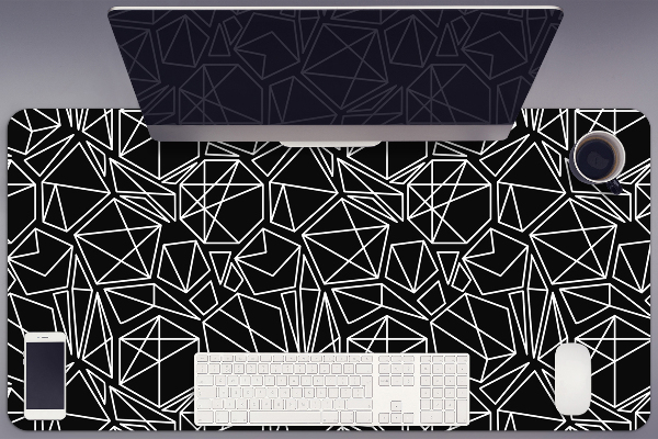 Full desk protector geometric shapes