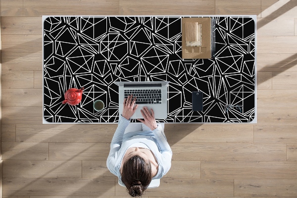 Full desk protector geometric shapes