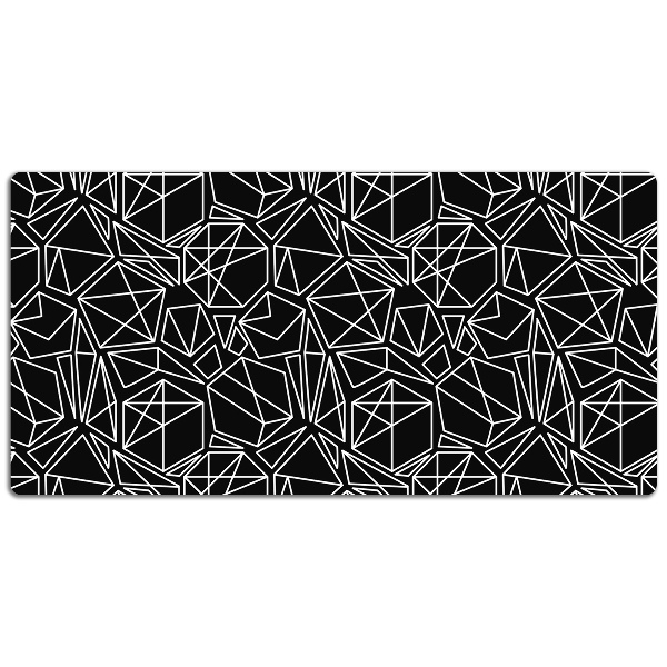 Full desk protector geometric shapes