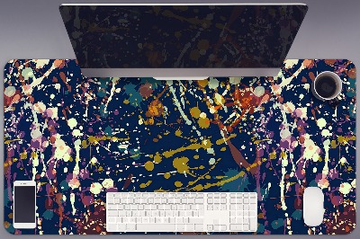 Full desk mat watercolor stains