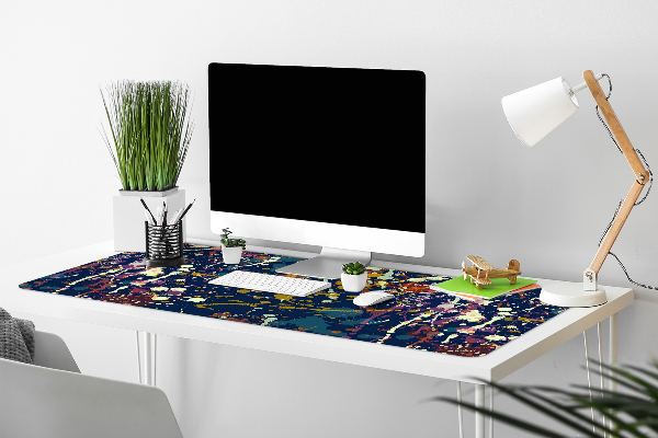 Full desk mat watercolor stains