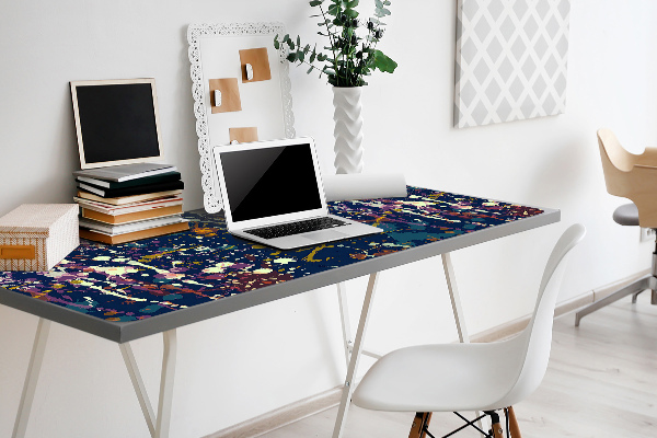 Full desk mat watercolor stains