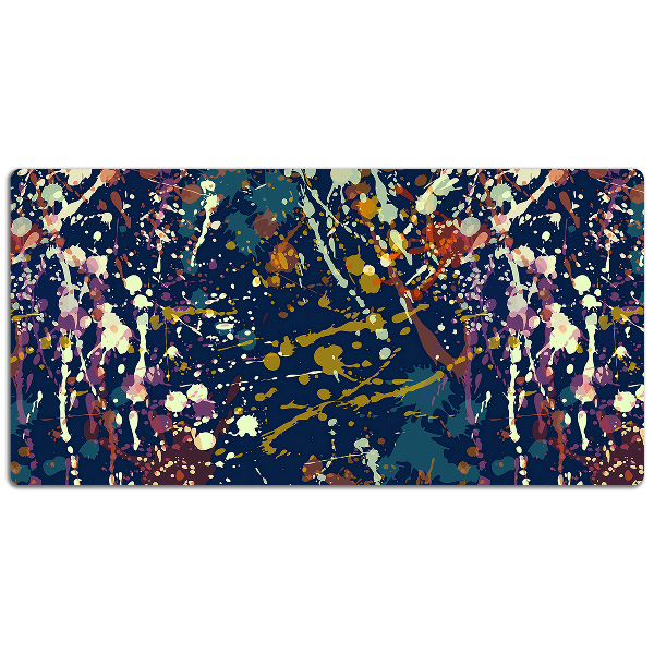 Full desk mat watercolor stains