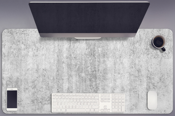 Large desk mat for children gray concrete