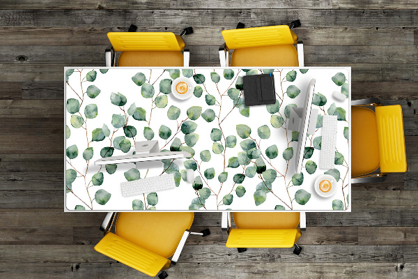 Full desk protector Twigs with leaves