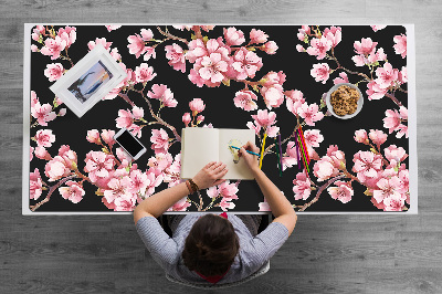 Large desk pad PVC protector Cherry blossoms