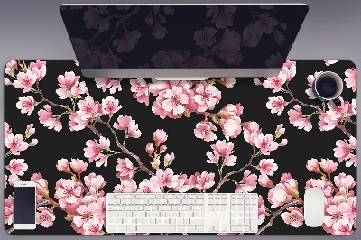 Large desk pad PVC protector Cherry blossoms