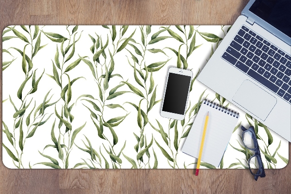 Desk mat eucalyptus leaves