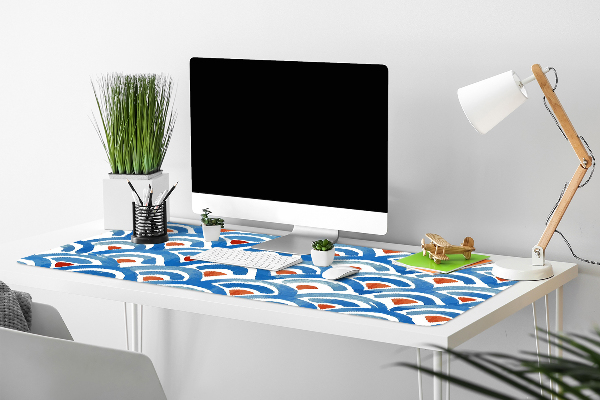 Large desk mat for children Fish scales