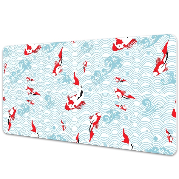 Large desk mat for children koi carp