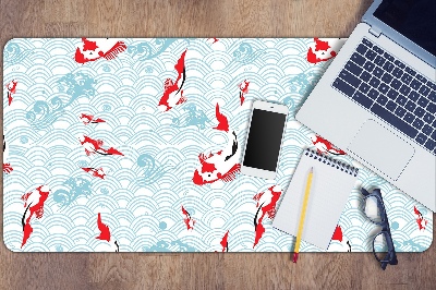 Large desk mat for children koi carp