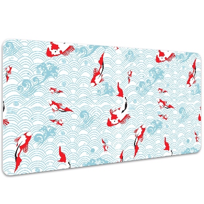 Large desk mat for children koi carp