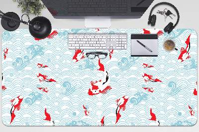 Large desk mat for children koi carp