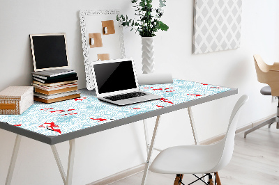 Large desk mat for children koi carp