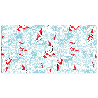 Large desk mat for children koi carp