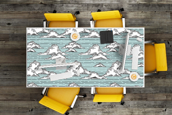 Full desk mat clouds drawing