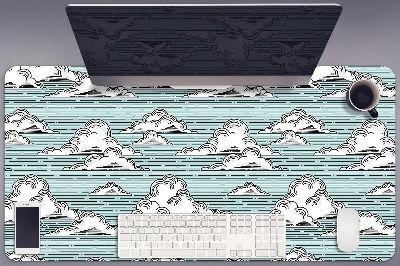 Full desk mat clouds drawing