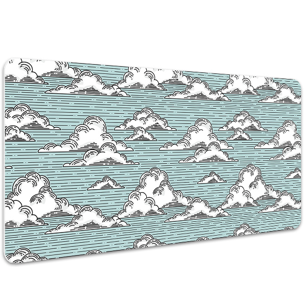 Full desk mat clouds drawing