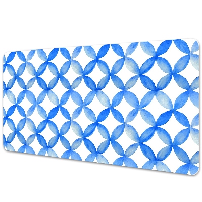 Desk pad blue circles