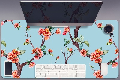 Desk pad blooming tree