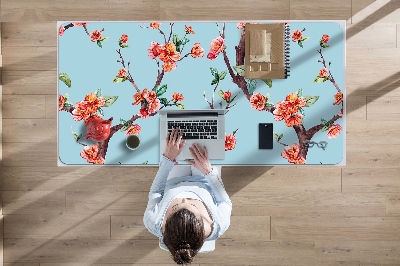 Desk pad blooming tree