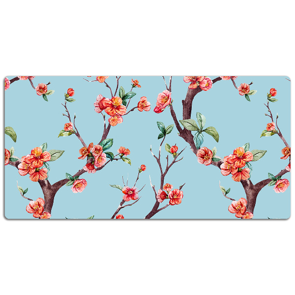 Desk pad blooming tree