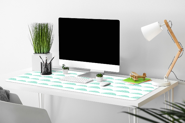 Large desk pad PVC protector rows of mints