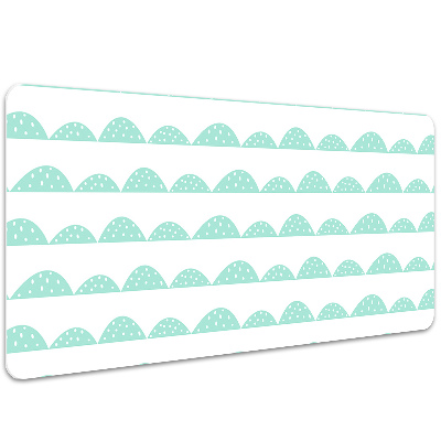 Large desk pad PVC protector rows of mints