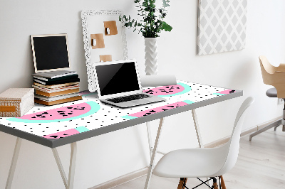 Desk pad Watermelons and dots