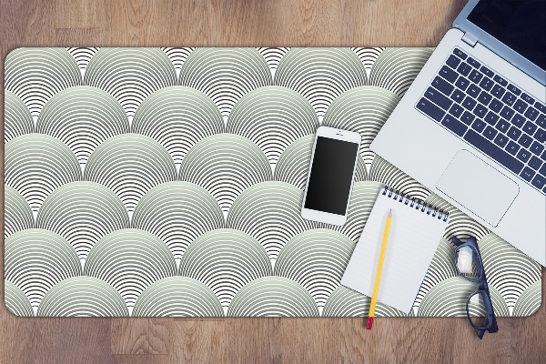 Full desk mat pattern semicircles