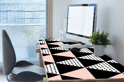 Full desk protector geometrical triangles