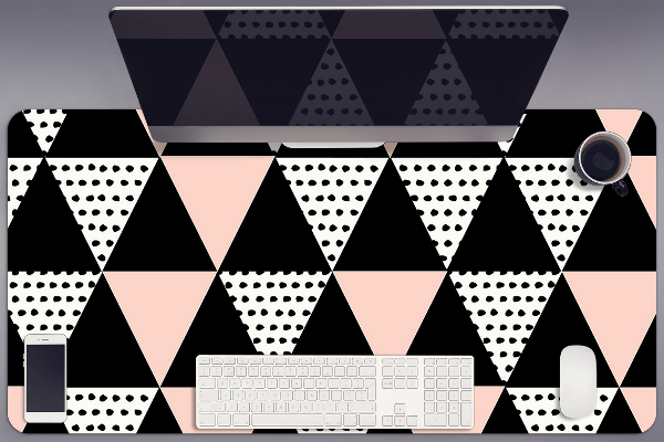 Full desk protector geometrical triangles