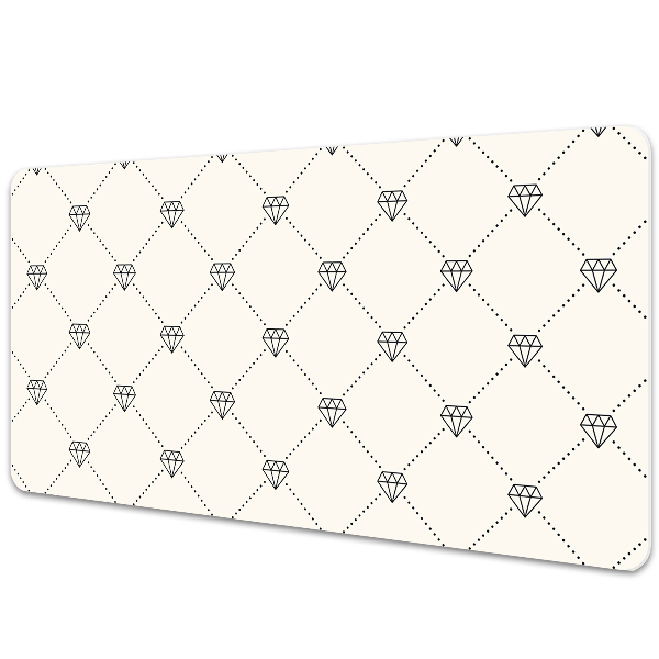 Desk pad Pattern in diamonds